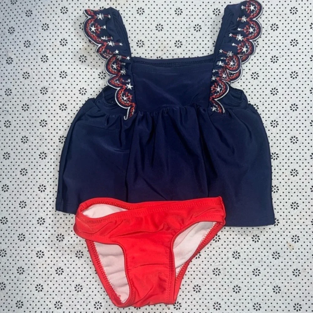 🛍 PRETTY LITTLE GIRLS BATHING SUIT SIZE 12 MONTHS 🛍